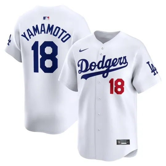 Discover Los Angeles Dodger Yamamoto White Home Player Baseball Jersey Reprint