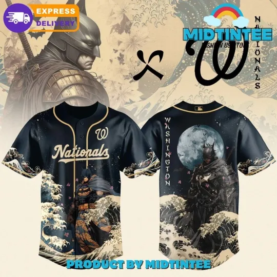 Discover Washington National MLB x Batman The Legend Of Gotham Baseball Jersey 2025