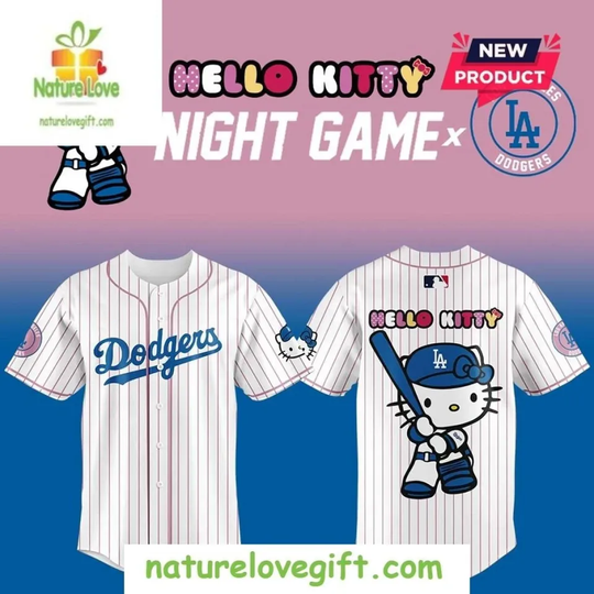 D@dger Hello K1tty Night Game Baseball Jersey