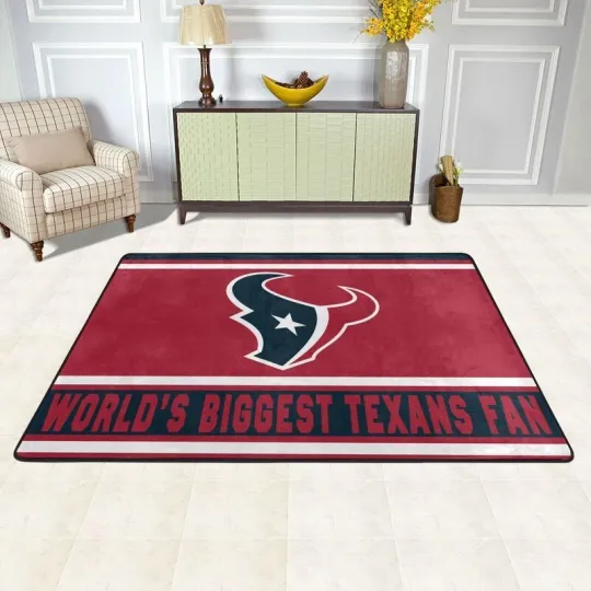 Discover World's Biggest Houston Texans Fans Carpet Anti-skid Floor Blanket 36*24in