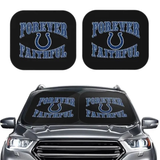 Discover Forever Faithful Indianapolis Colts Foldable Car Windshield Cover Car Sunshade