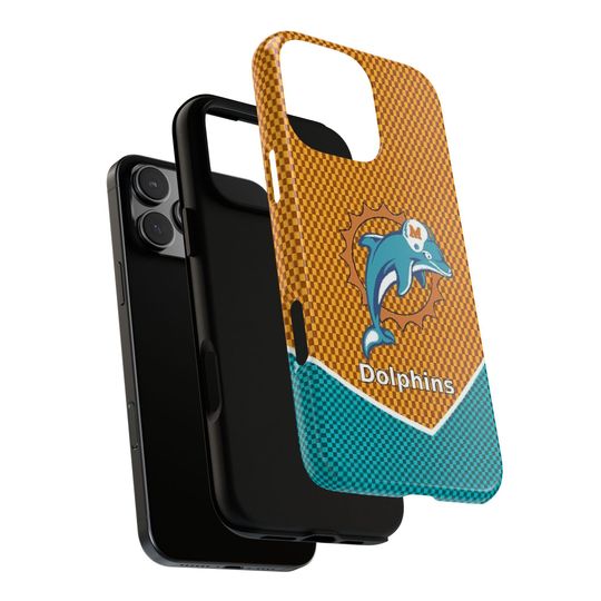 Discover Dolphins Shockproof Phone Case  Durable football Fan Cover for iPhone & Samsung