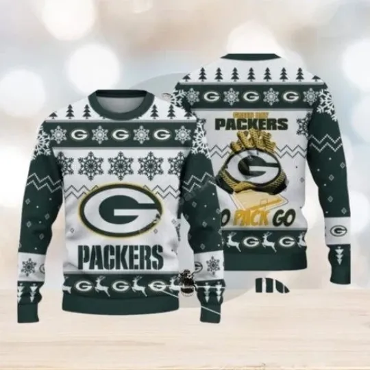 Discover Packers Football Team Big Ugly Christmas Sweater Gift For Fan