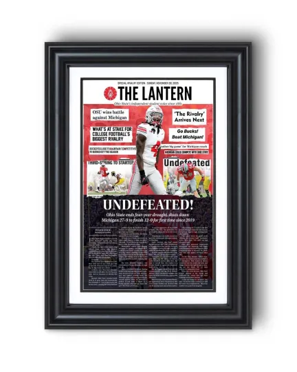 Discover 2025 Ohio State Beats Michigan 27-9 "UNDEFEATED" The Lantern Newspaper
