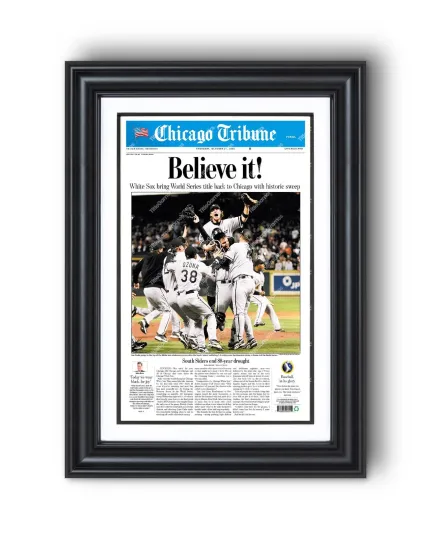2005 Chicago White Sox World Series Champions UnFramed Newspaper Cover Print Comis
