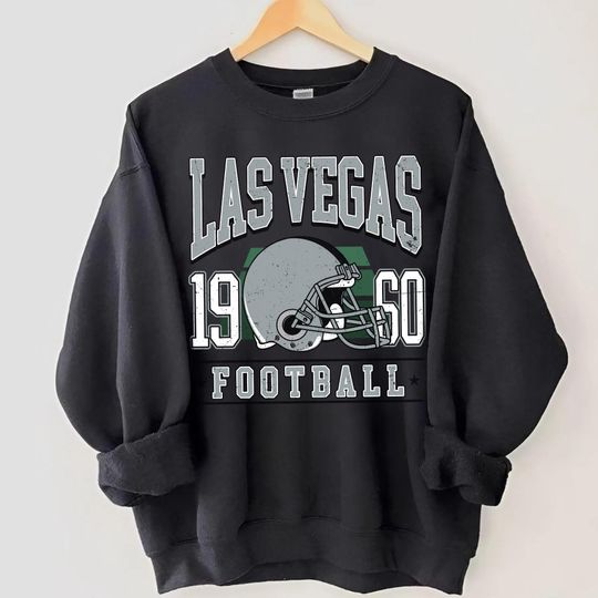 Discover Las Vegas Football Vintage Sweatshirt, Retro Las Vegas Football Sweatshirt, Las Vegas Football Fan Gift