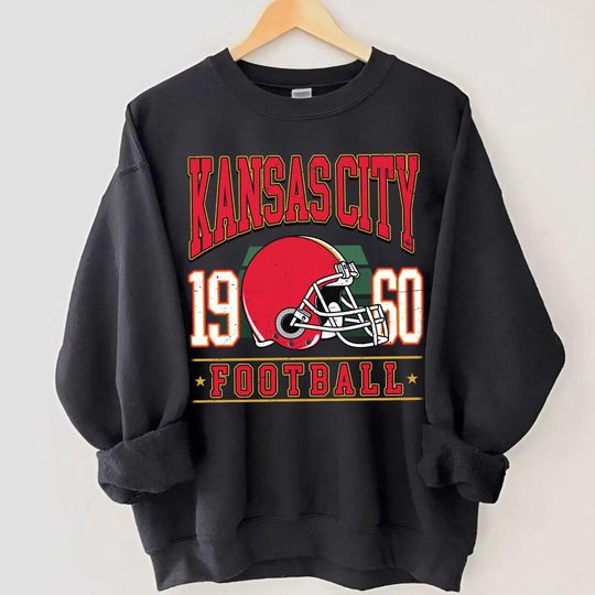 Discover Kansas City Football Vintage Sweatshirt, Kansas City Fan Gifts