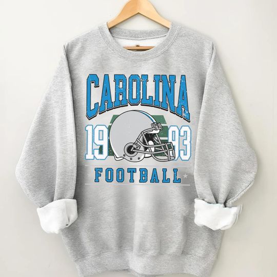 Discover Carolina Football Vintage Sweatshirt, Retro Carolina Football Fan Gift