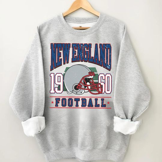 Discover New England Football Vintage Sweatshirt, Patriot Sweatshirt Fans Gift