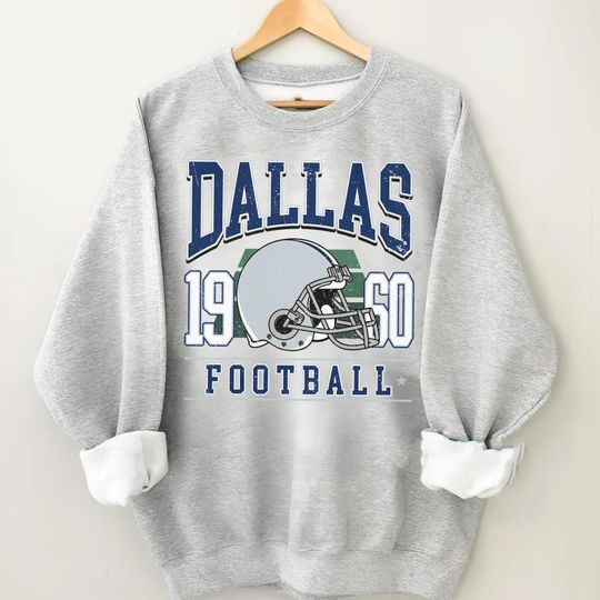 Discover Vintage Dallas Football Sweatshirt, Dallas Game Day Sweatshirt, Game Day Gift
