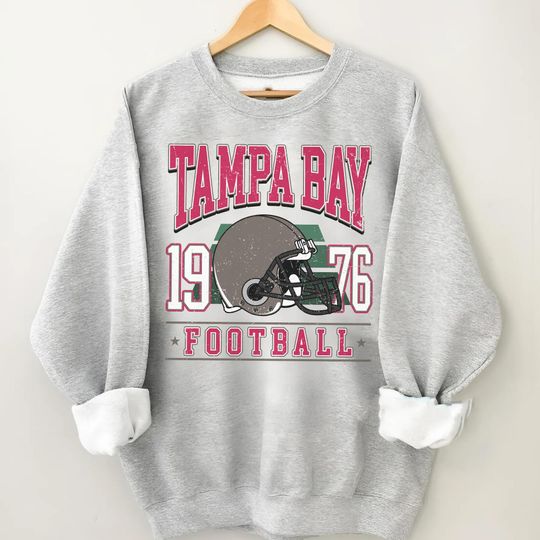 Discover Tampa Bay Football Vintage Sweatshirt, Game Day Gift, Sunday Football
