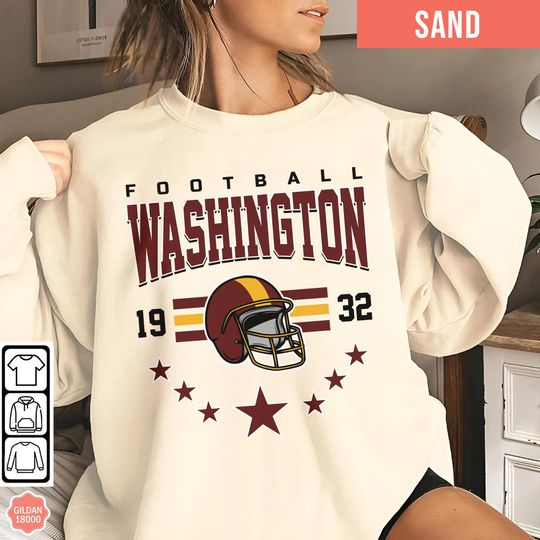 Discover Washington Football Team Sweatshirt, Sunday Football Sweatshirt, Gift for Football Fan