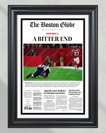 2017 Super Bowl LI 'A BITTER END' Misprint - Atlanta Falcons' Premature Victory