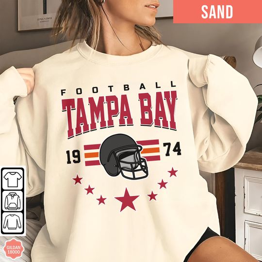 Discover Tampa Bay Football Team Sweatshirt, Sunday Football Sweatshirt, Gift for Football Fan