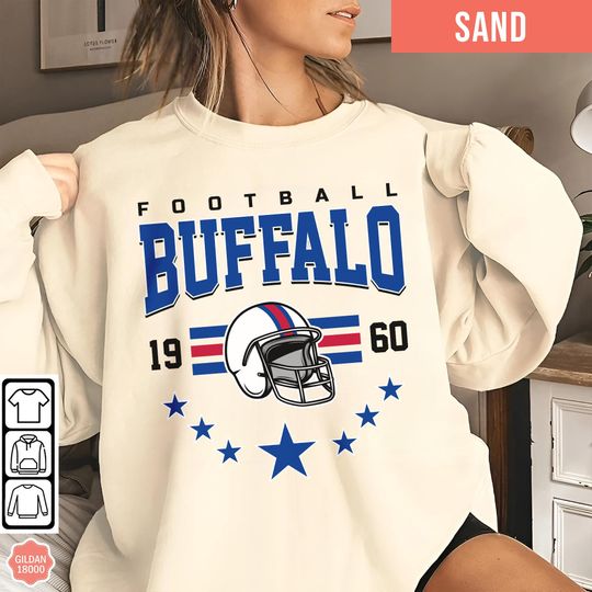 Discover Buffalo Football Team Sweatshirt, Sunday Football Sweatshirt, Gift for Football Fan
