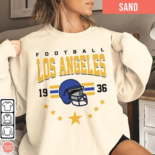 Discover Los Angeles Football Team Sweatshirt, Sunday Football Sweatshirt, Gift for Football Fan