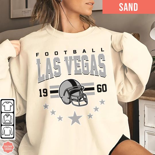 Discover Las Vegas Football Team Sweatshirt, Sunday Football Sweatshirt, Gift for Football Fan