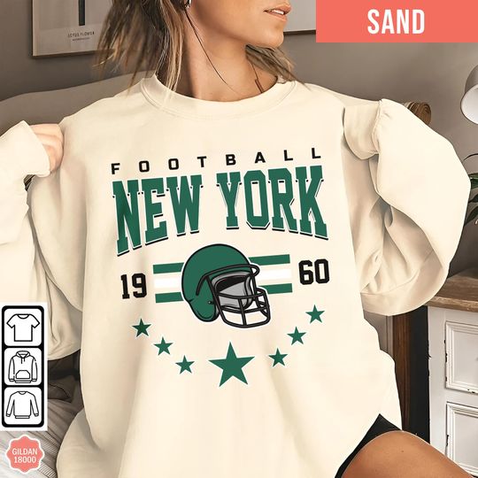 Discover New York Football Team Sweatshirt, Sunday Football Sweatshirt, Gift for Football Fan