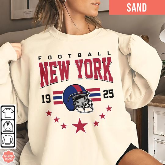 Discover New York Football Team Sweatshirt, Sunday Football Sweatshirt, Gift for Football Fan