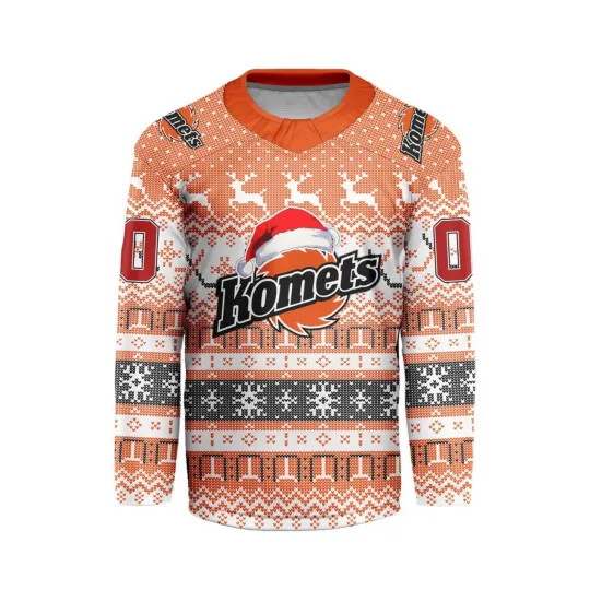 Discover Custom Fort Wayne Komets 2025/26 Christmas Holiday Hockey Shirt Men's Fan Gear