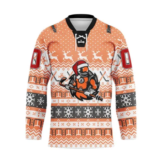Discover Custom Fort Wayne Komets Special 2025/26 Christmas Holiday Lace Hockey Shirt