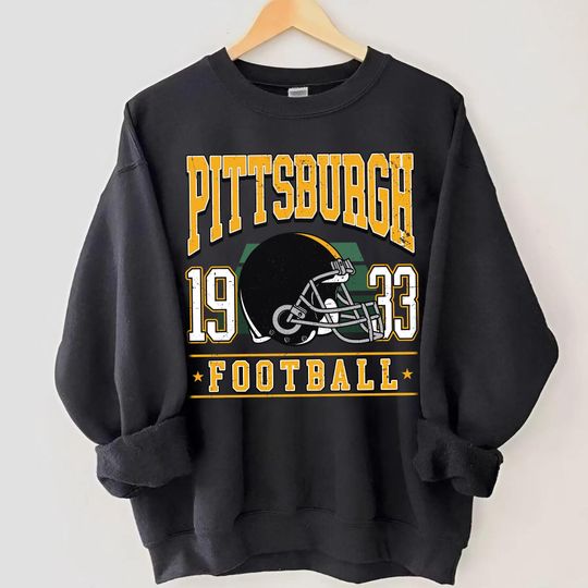 Discover Pittsburgh Football Vintage Sweatshirt, Vintage Unisex Pittsburgh Crewneck, Pittsburgh Football Shirt, Oversized Pittsburgh Sweatshirt
