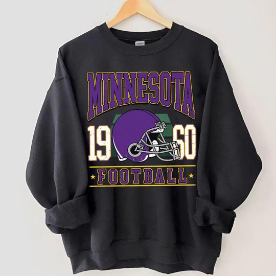 Discover Vintage Minnesota Football Sweatshirt, The Vikes Sweatshirt, Vintage Minnesota Crewneck, Minnesota Football Shirt, Minnesota Fan Gift