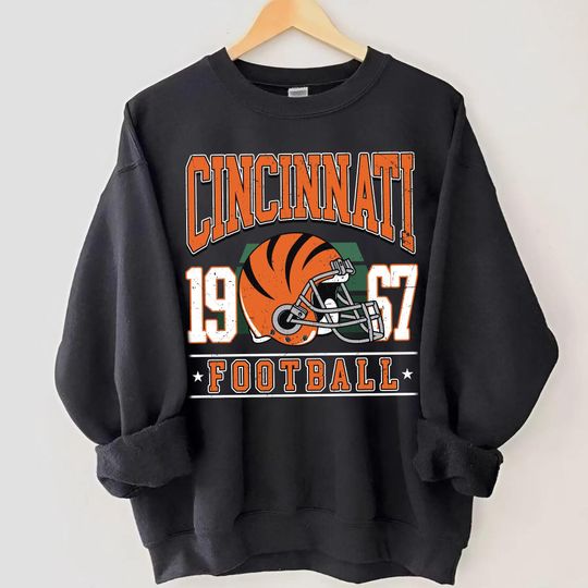 Discover Cincinnati Football Vintage Sweatshirt, Cincinnati Football Shirt, 90s Cincinnati Football Game Day Shirt, Cincinnati Football Fan Gift