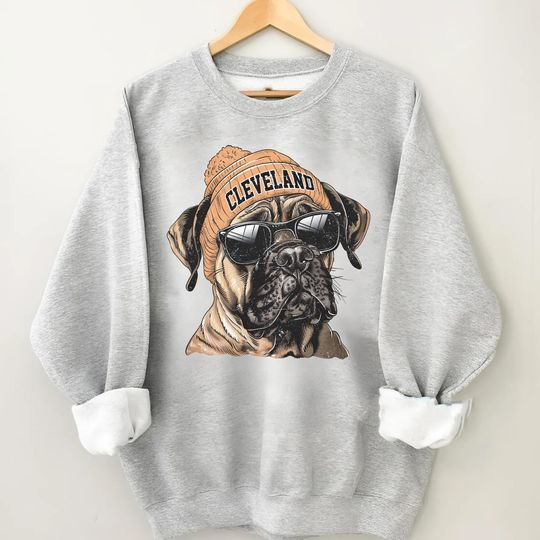 Discover Cleveland Football Crewneck Sweatshirt, Vintage Sports Fan Apparel, Trendy Game Day Gift, Unisex Cleveland Sweatshirt, Cleveland Football