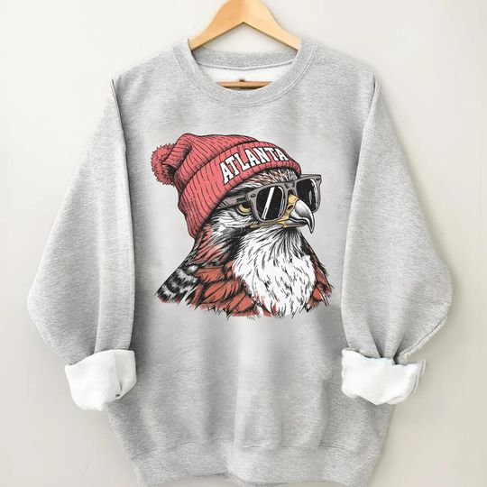 Discover Atlanta Football Vintage Sweatshirt, Retro Atlanta Football Crewneck, Oversized Football Sweatshirt, Atlanta Football Fan Gift