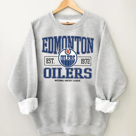 Discover Edmonton Oiler, Vintage Edmonton Oiler Sweatshirt \ T-Shirt, Oilers Sweater, Oilers T-Shirt, Hockey Fan Shirt, Retro Edmonton Ice Hockey