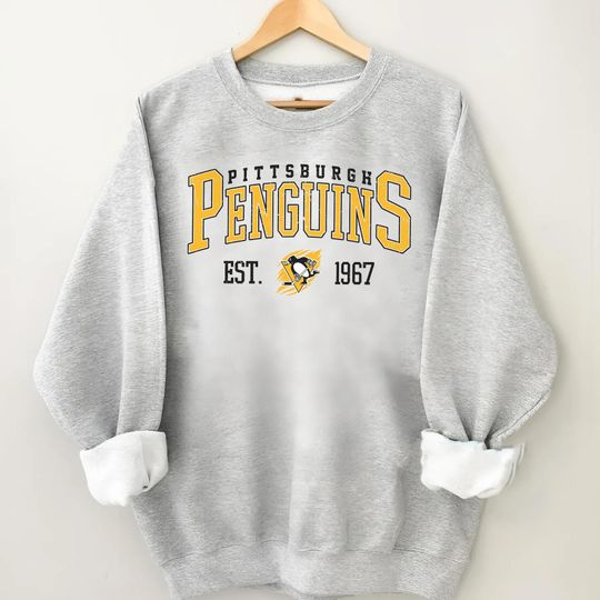 Discover Vintage Pittsburgh Penguin Sweatshirt, Sweatshirt for Hockey Fans