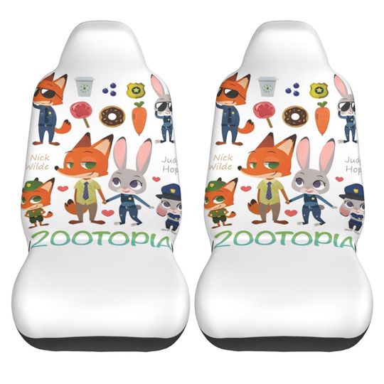 Discover Zootopia 2 Car Seat Covers Characters