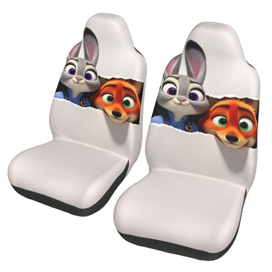 Discover Zootopias Judy Nick Universal Waterproof Car Seat Cover