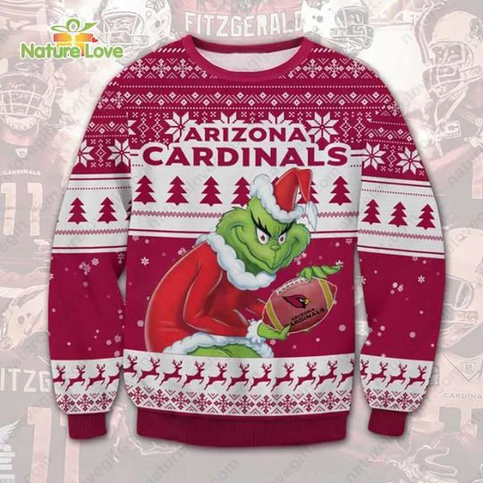 Discover The funny character Stole Ar!zn@ C@rd!nls football Ugly Christmas Sweater