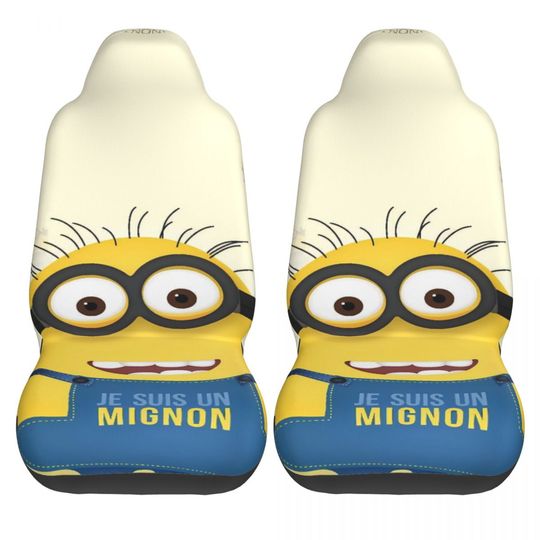 Discover Minions Meme Car Seat Covers 2 Pcs