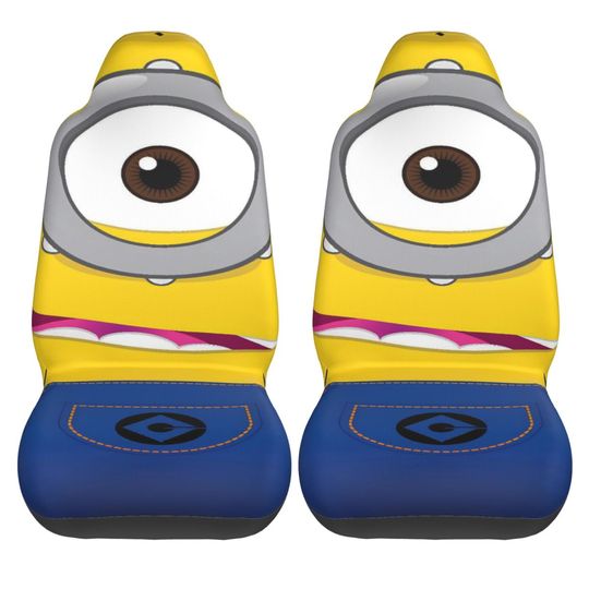 Discover Minions Meme Car Seat Covers 2 Pieces Automotive Seat Cover