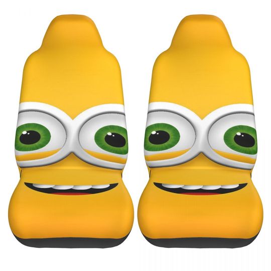 Discover Minions Meme Car Seat Covers, 2-Piece Auto Seat Cover Set