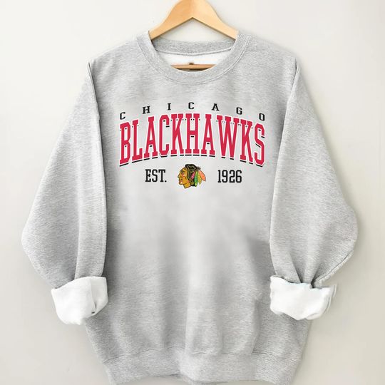 Discover Vintage Chicago Blackhawk Sweatshirt, Sweatshirt for Hockey Fans