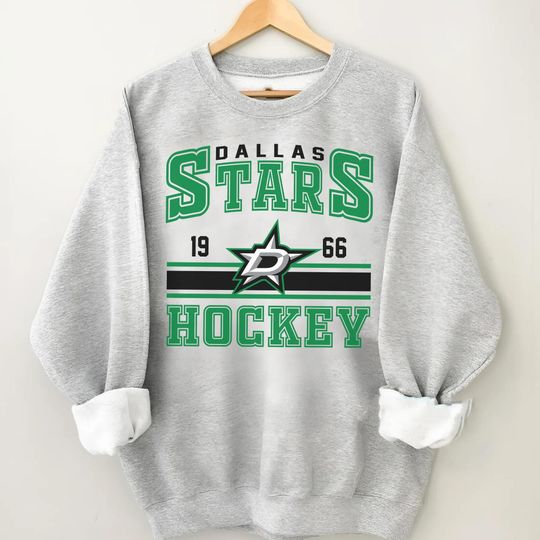 Discover Vintage Dallas Star Sweatshirt, Sweatshirt for Hockey Fans