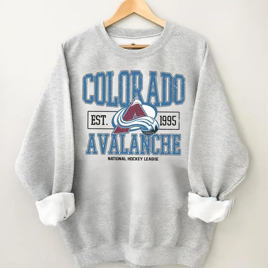 Discover Vintage Colorado Avalanch Sweatshirt, Sweatshirt for Hockey Fans