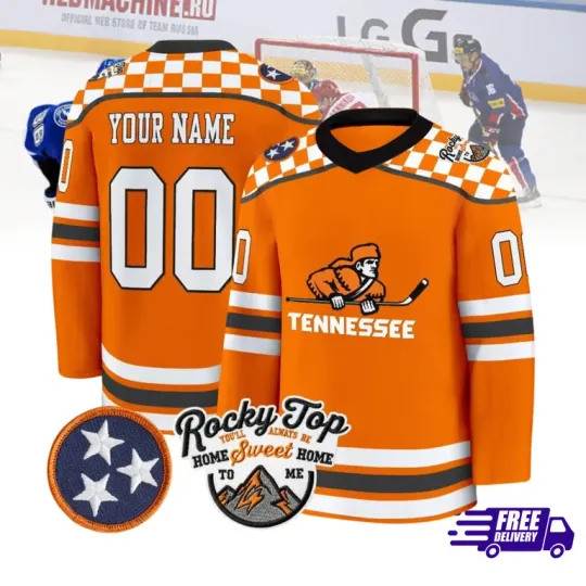 Discover FREESHIP! Tennessee Volunteers Ice Hockey Shirt Men's Fan Gift Reprint