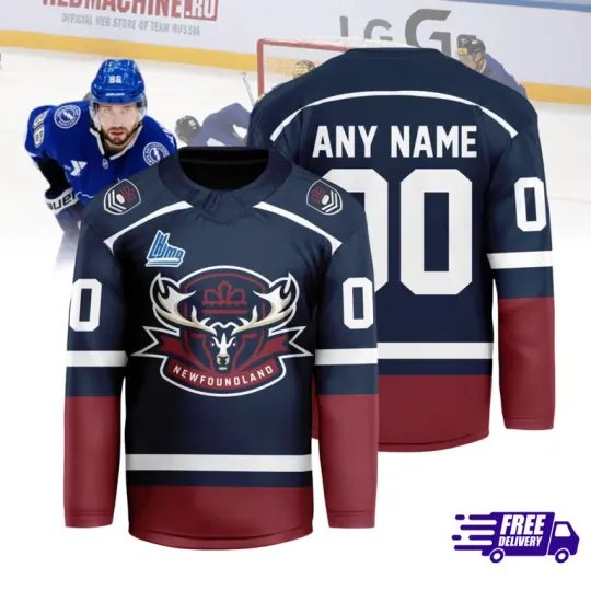 Discover FREESHIP! Newfoundland Regiment 2025/26 Home Hockey Shirt Men's Reprint