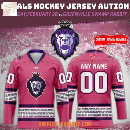 Discover FREESHIP! Reading Royals Pink Rink 2025 Hockey Shirt Fan Gear Reprint