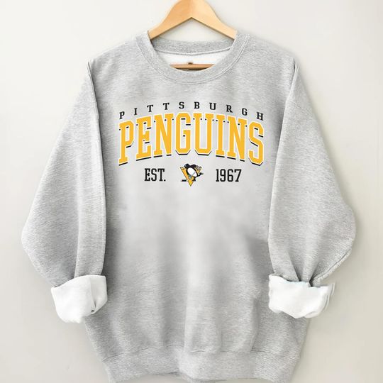 Discover Vintage Pittsburgh Penguin Sweatshirt, Sweatshirt for Hockey Fans