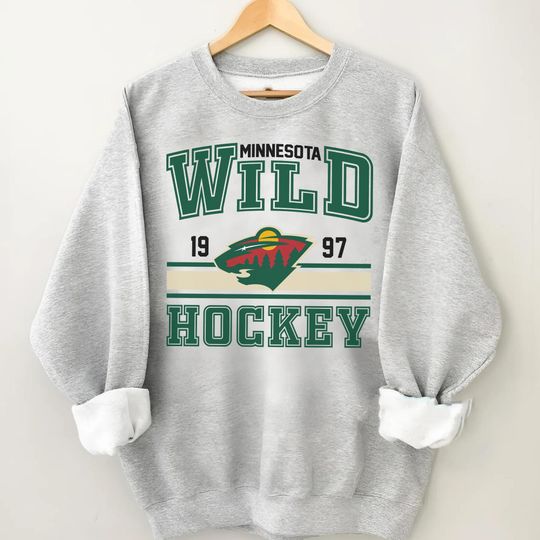 Discover Minnesota Wil, Vintage Minnesota Wil Sweatshirt \ T-Shirt, Wild Sweater, Wild T-Shirt, Hockey Fan Shirt, Retro Minnesota Ice Hockey