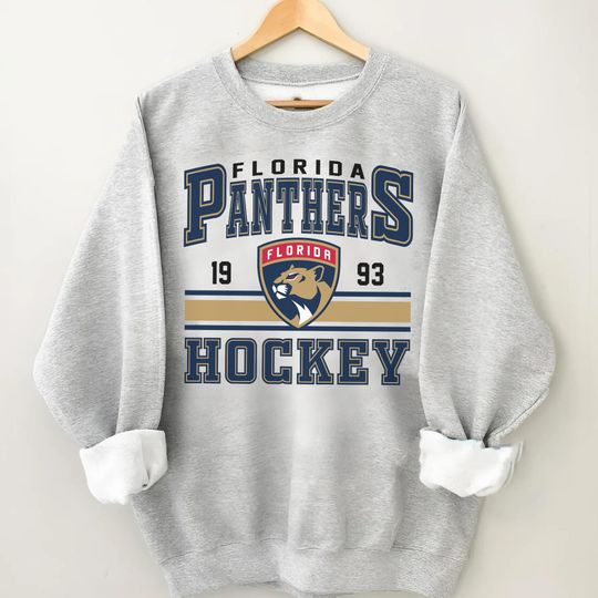 Discover Vintage Florida Panther Sweatshirt, Florida Panther Sweater, Panthers T-Shirt, Hockey Fan Shirt, Retro Florida Ice Hockey