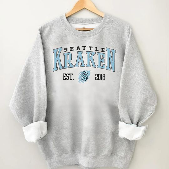 Discover Vintage Seattle Krake Sweatshirt, Sweatshirt For Hockey Fan