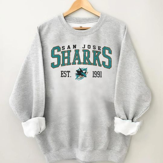 Discover Vintage San Jose Shark Sweatshirt, Sweatshirt For Hockey Fan