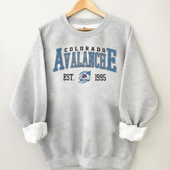 Discover Vintage Colorado Avalanch Sweatshirt, Sweatshirt For Hockey Fan